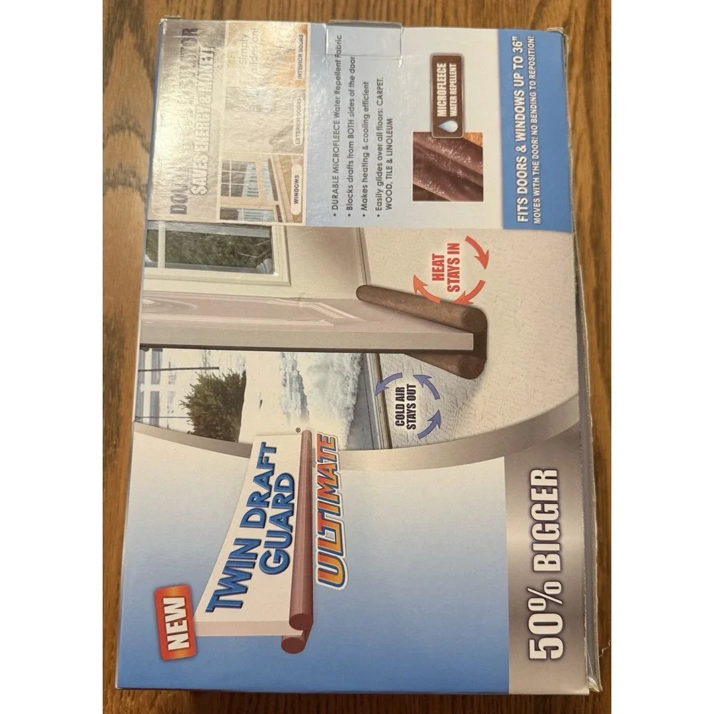 Twin Draft Guard Ultimate Microfleece Water Repellent Double Sided Insulator New
